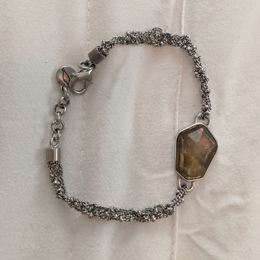Chloe Isabel Chain And Labradorite Bracelet 18$